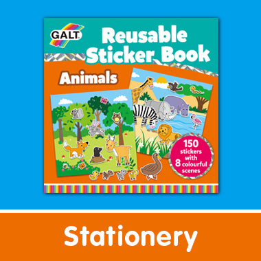 Galt Toys, Reusable Sticker Book - Animals, Sticker Books, Ages 3 Years Plus