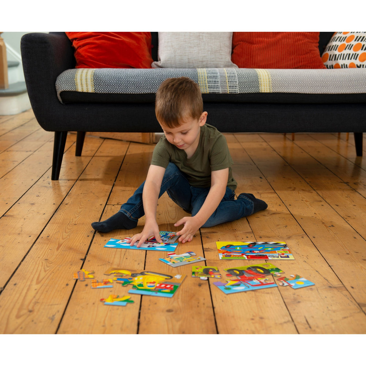 4 Puzzles in a Box - Vehicles – Galt Toys UK