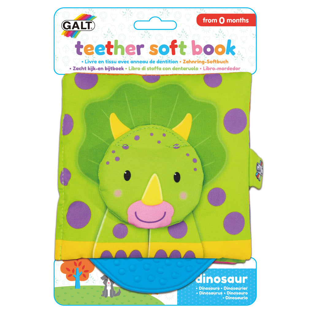 Teether Soft Book - Dinosaur