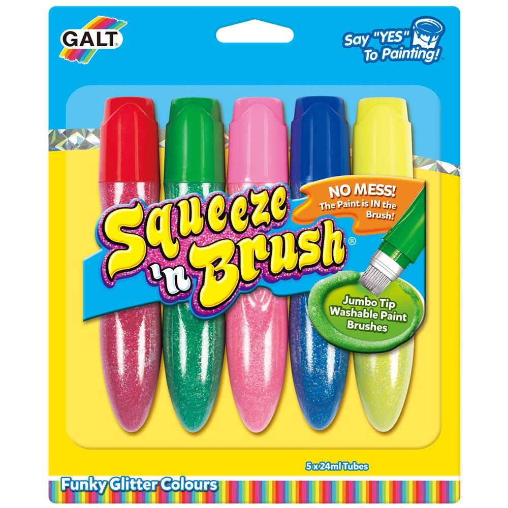 Squeeze n Brush - 5 Glitter Colours